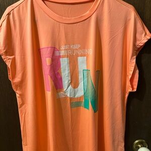 Women's Orange Graphic Top